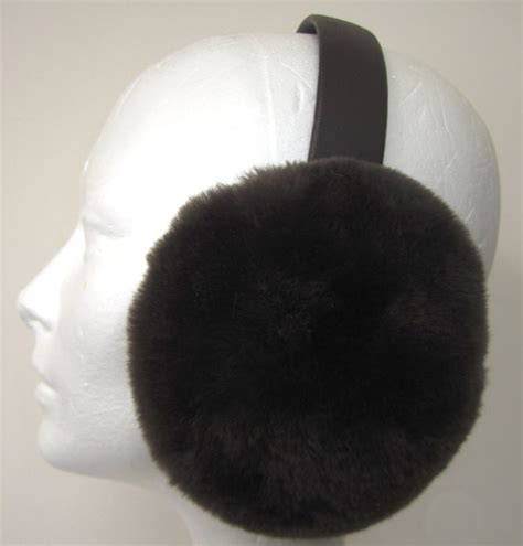 Cognac/natural Shearling Earmuffs 